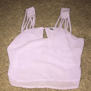 Lavender Crop Top